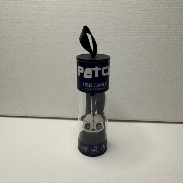 patch panda charger, usb to lighting cable, 1m, no tangle