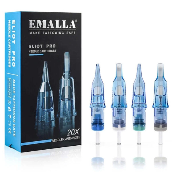 EMALLA Tattoo Needle Cartridges – 20pcs Professional Tattoo Needles