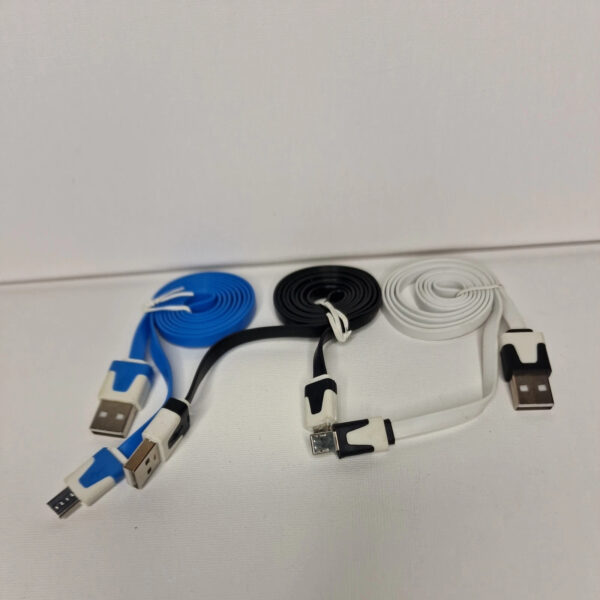 Fast Charger cable Durable Flat Noodle Micro USB Quick Charger Cable for Tablet