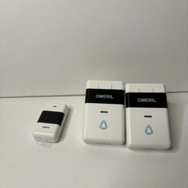 OMERIL Wireless Doorbell Chime with Uk Plug Receivers Plug-in Cordless Doorbell