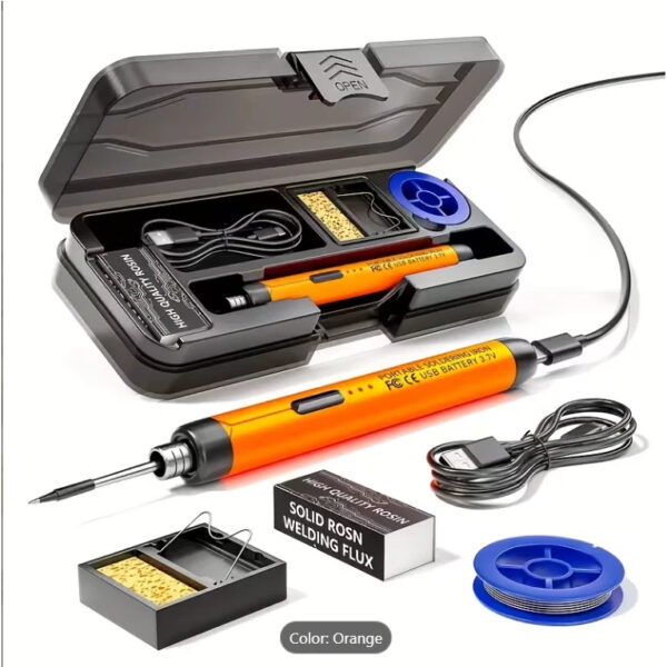 🔧 Portable Mini Digital USB Rechargeable Soldering Iron Set – TK-USB-DS