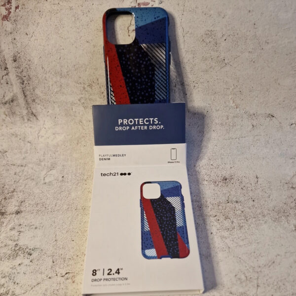tech21 Playful Medley Drop Protection Fashion Stylish Case for iPhone 11 - Blue