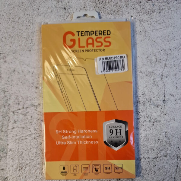 Premium 9H Tempered Glass Screen Protector for Apple iPhone 14 Plus & 13 Pro Ma