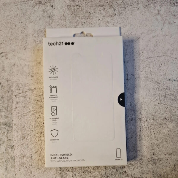 Tech21 Evo Glass iPhone X/Xs Scratch-Resistant 3.5x Strong Screen Protector New