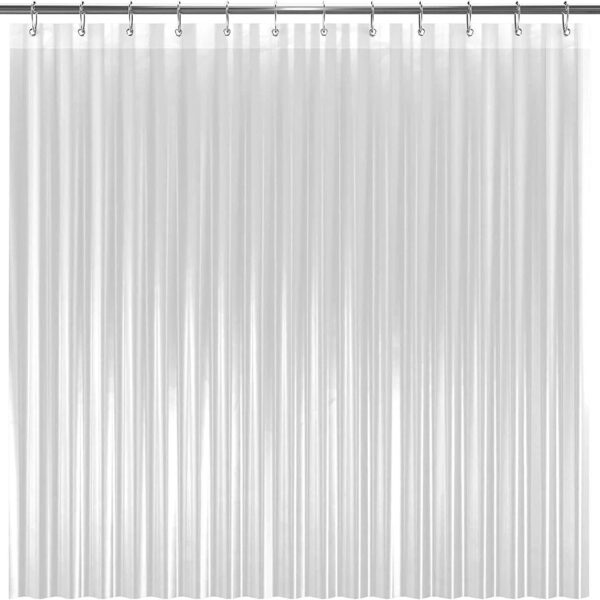 ✨ LIBA Crystal Clear Shower Curtain Liner 🚿 | Heavy-Duty PEVA 8G | 72" x 72" |