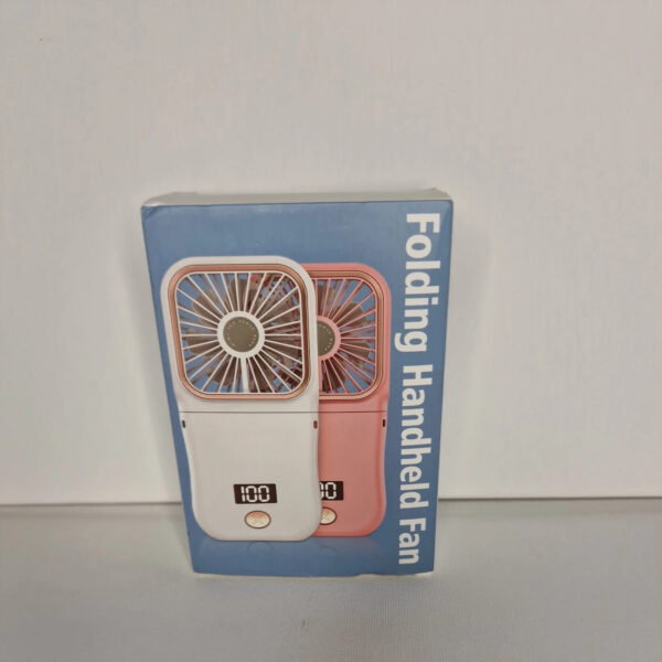 Portable Handheld Fan Folding Pink Portable Rechargeable Fan USB Fan